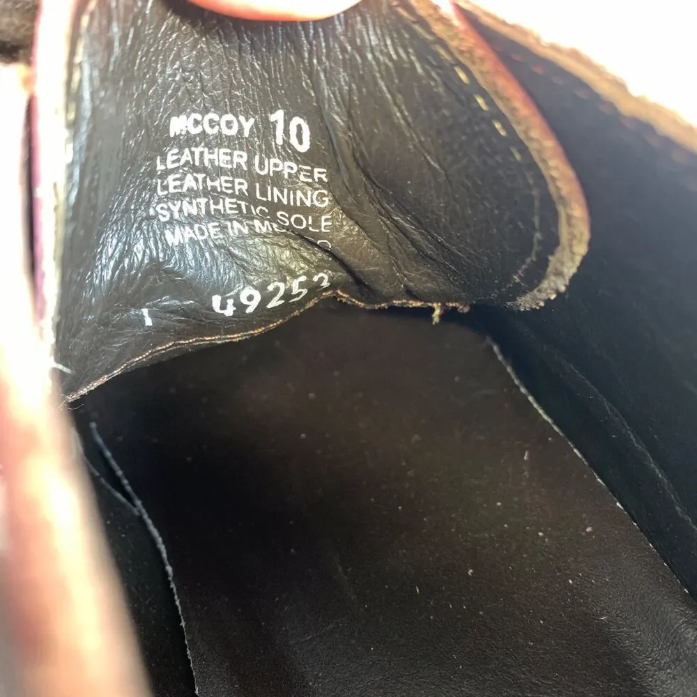 Freebird McCoy Brown Cognac Leather Shoes‎ Chukka Boots Size 10 Business Luxury